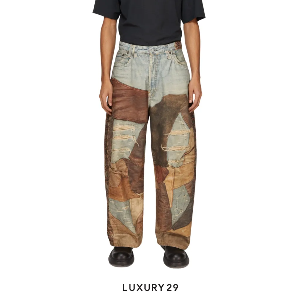 Acne Studio Super baggy fit trousers Jeans - 2023M Blue Brown(44, Brown)