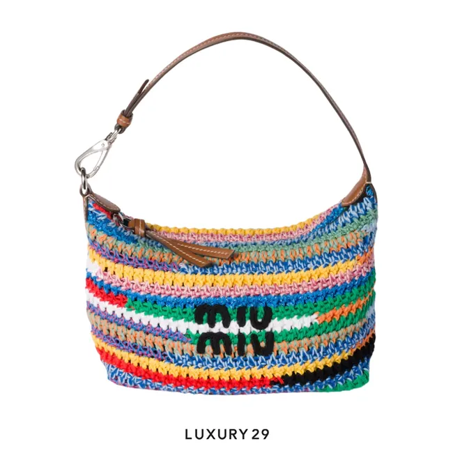 MIU MIU Crochet pouch Multicolored