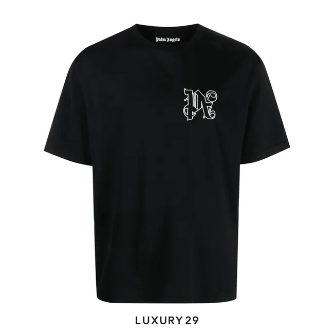 Palm Angels PA logo-embroidered T-shirt
