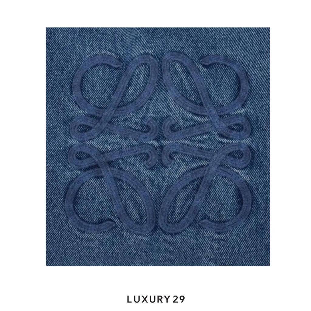 Loewe Anagram baggy jeans in denim Blue(50, Blue)