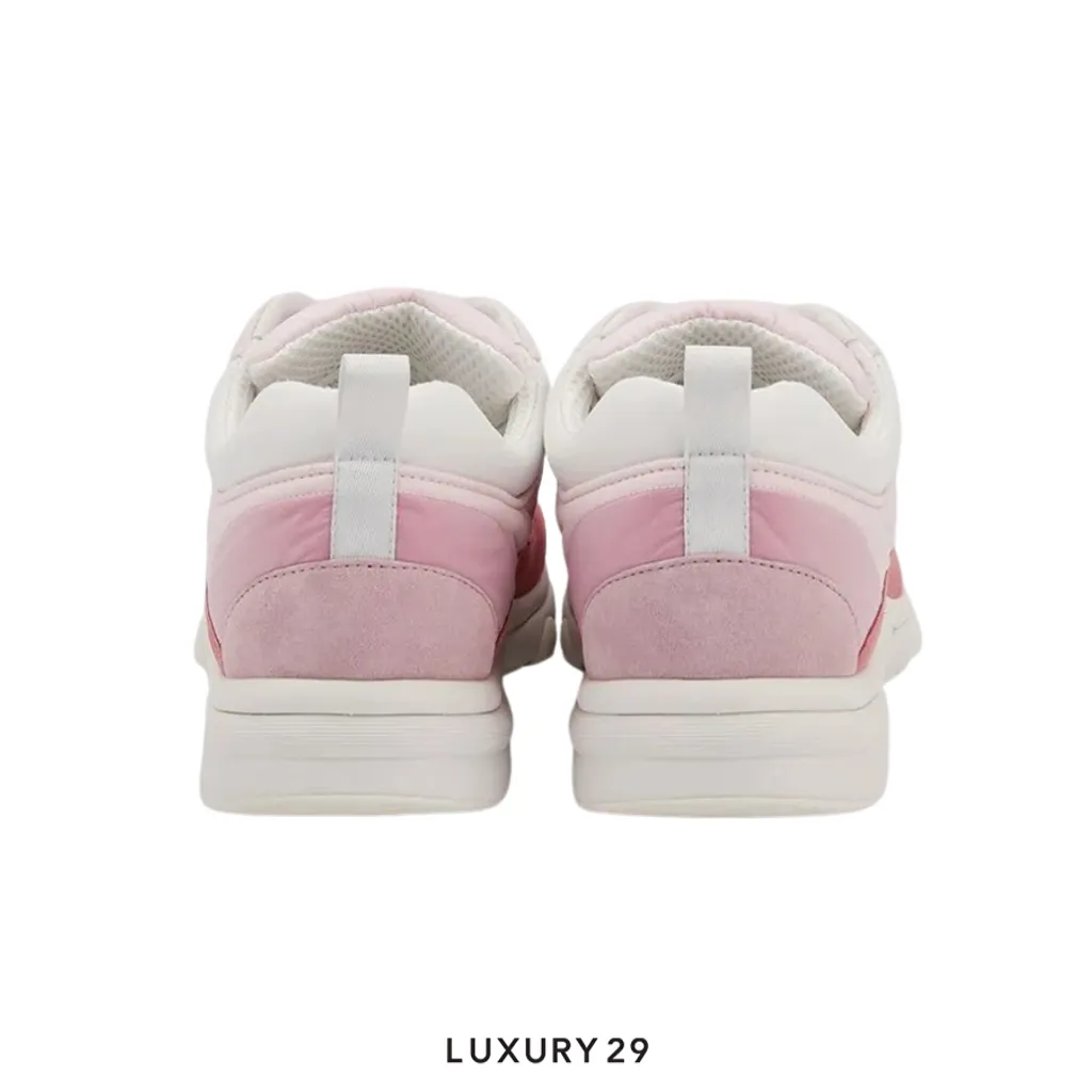 Chanel Trainers Fabric & Suede Calfskin Pale Pink(39.5, Pink)