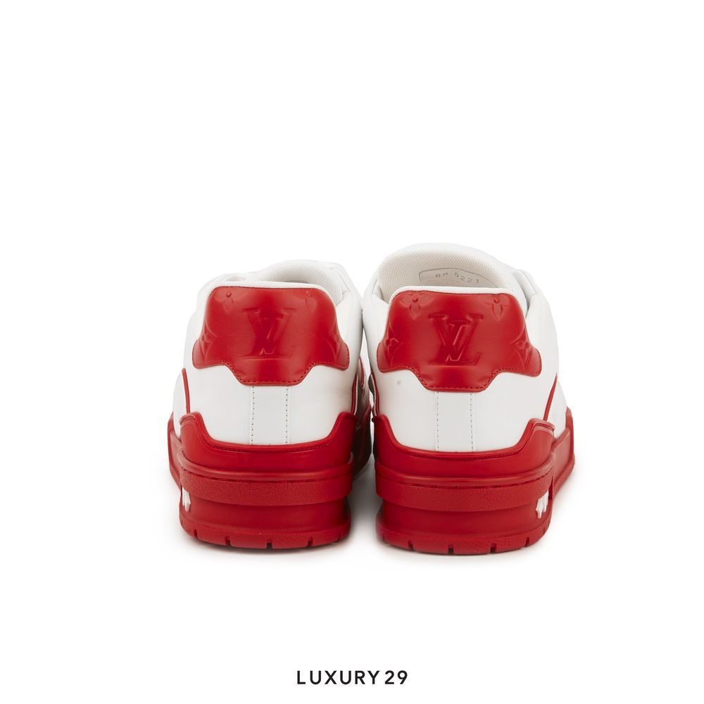 Louis Vuitton LV Trainer Sneaker Red(M)(42, Red)
