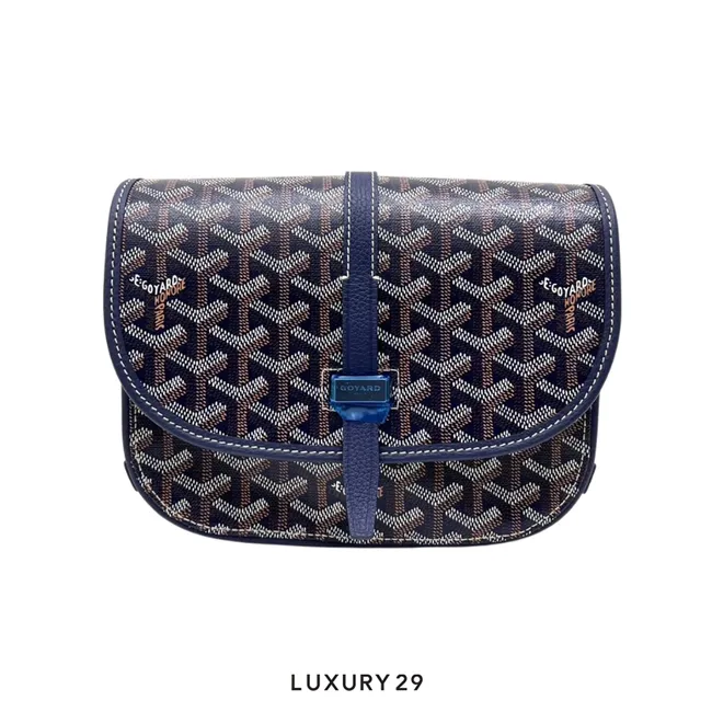 Goyard Belvedere PM Bag Navy Blue