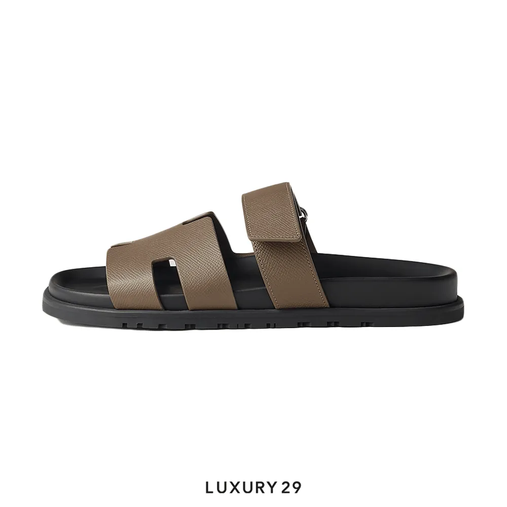 Hermes Chypre sandal Etoupe(40, Brown)