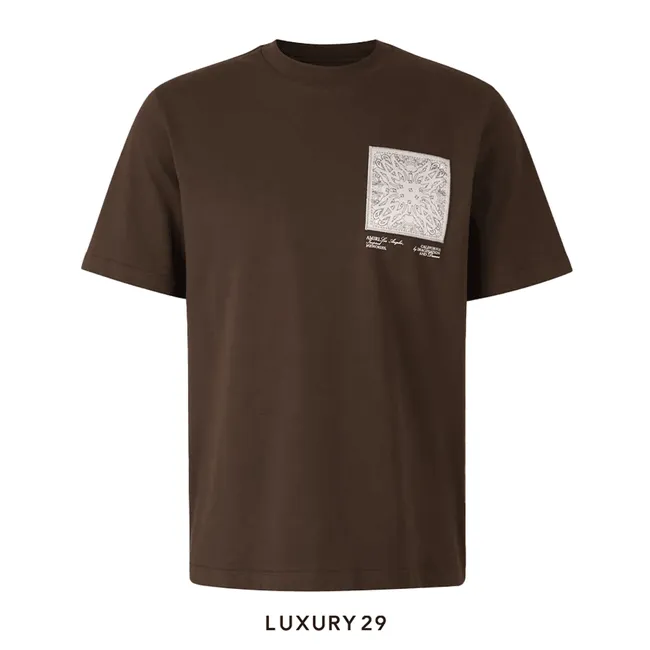 AMIRI MA BANDANA SILK APPLIQUE TEE