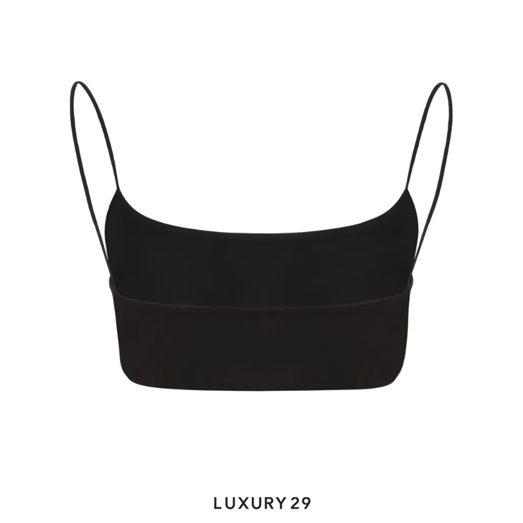 Miu Miu Reggiseno Jersey Stretch Nero Black(36, Black)