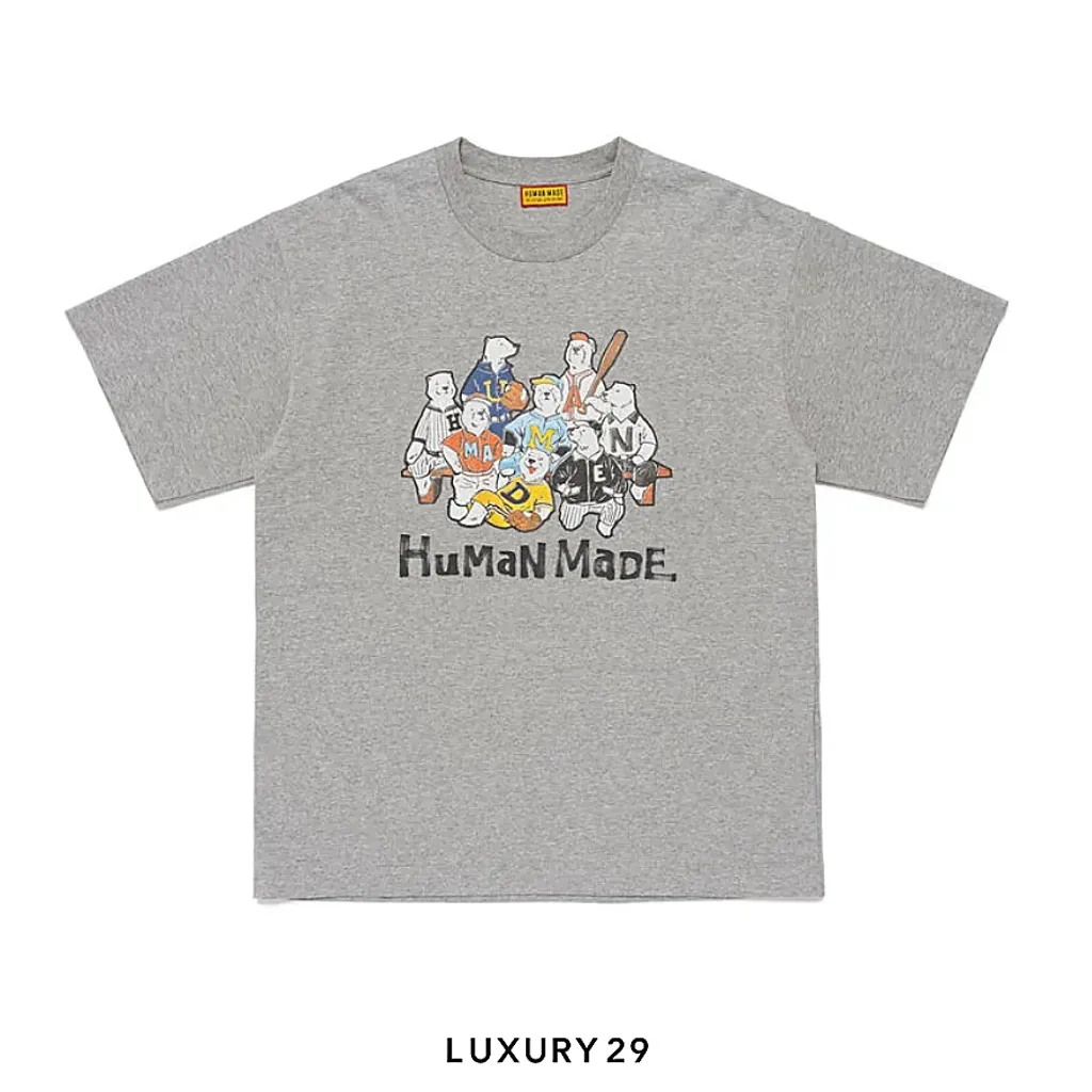 Human Made Animal Graphic T-shirt Grey(S, Grey)
