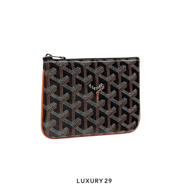 Goyard Senat Mini Pouch Black & Tan