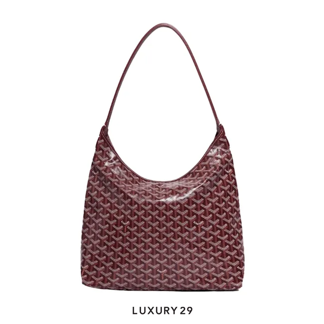 Goyard Boheme Hobo Bag Burgundy