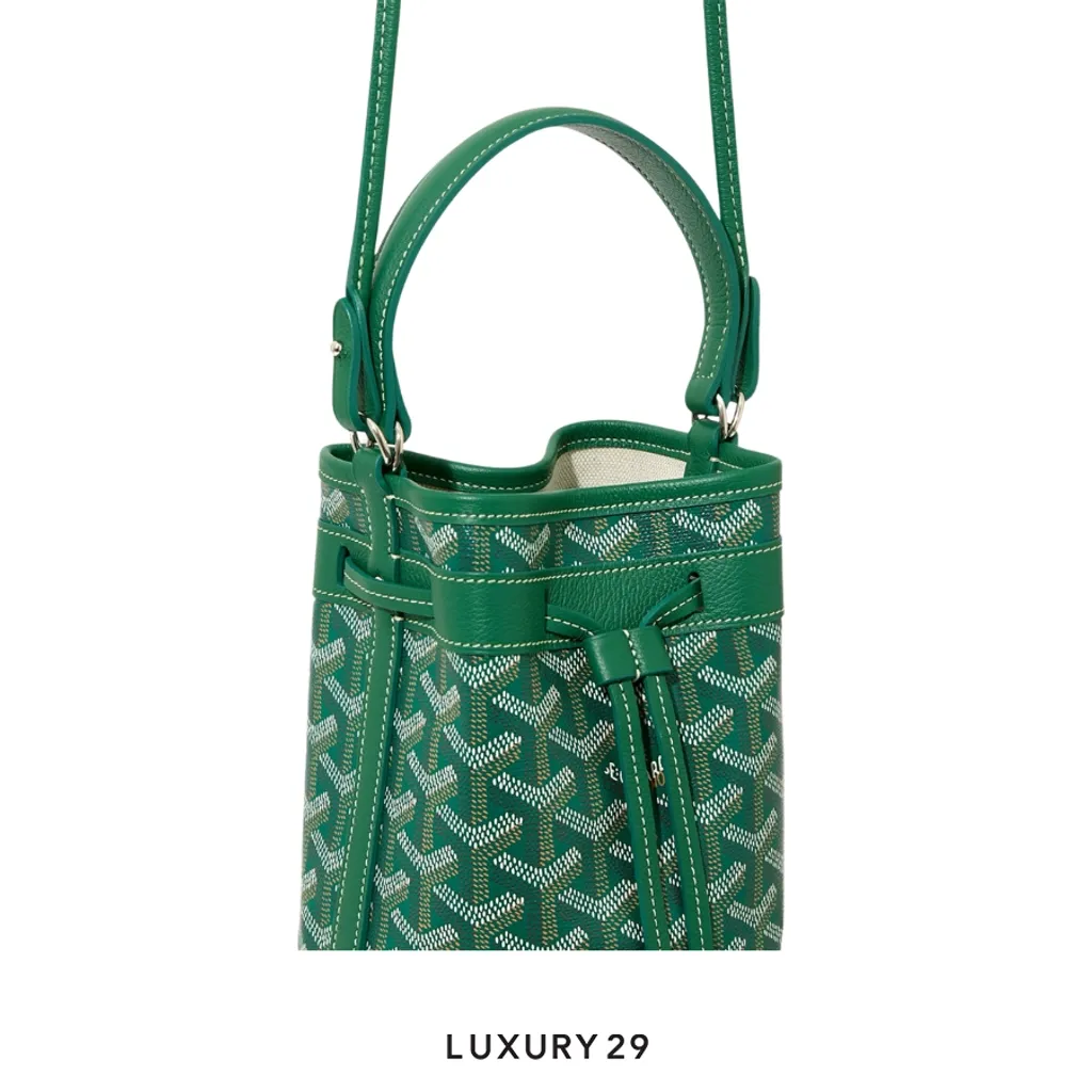 Goyard Petit Flot Mini bucket Bag Green(Mini, Green)