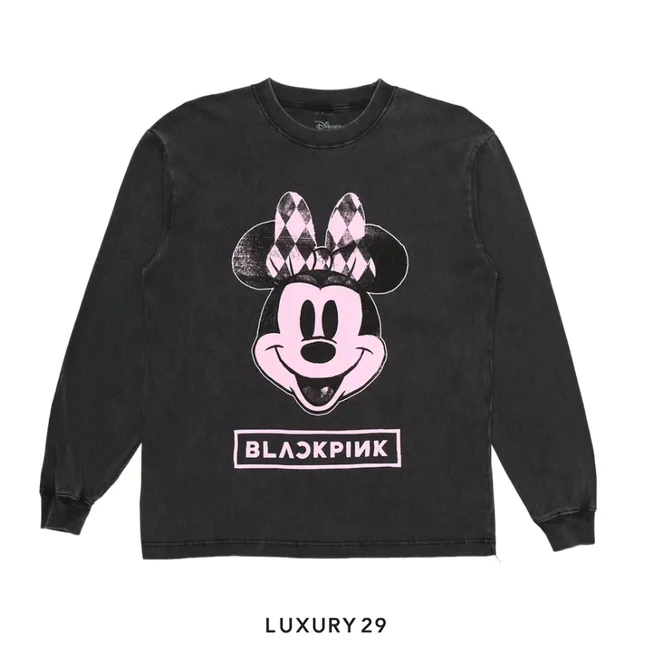 Complex Disney x BLACKPINK Minnie Long Sleeve - Charcoal