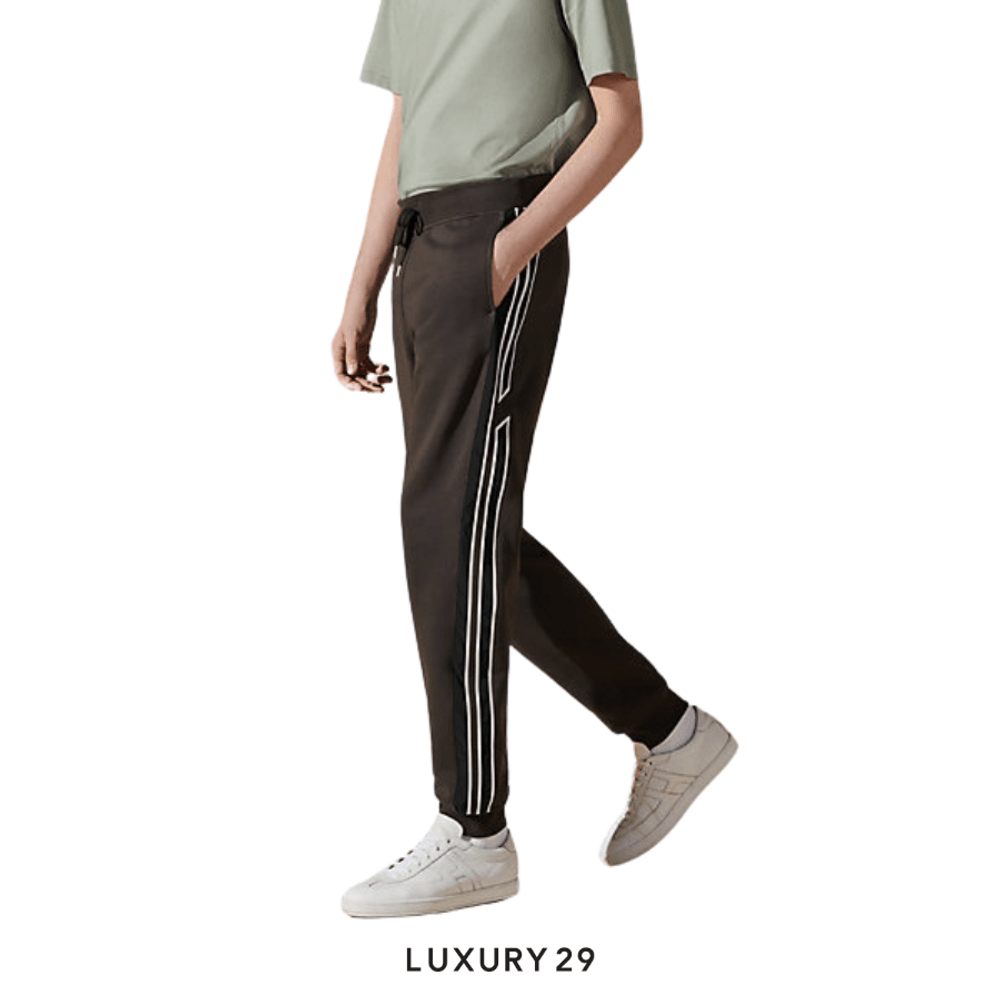 Hermes "Run H" jogging pants Reglisse(L, Grey)