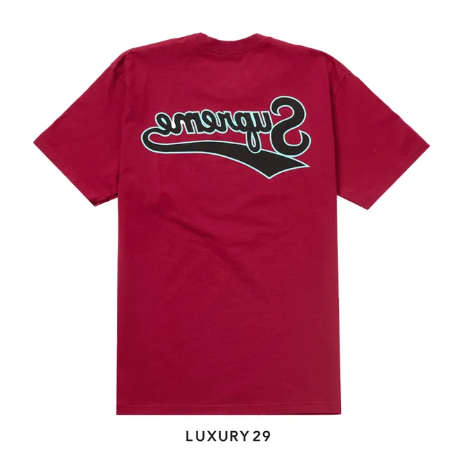 Supreme Backwards Tee 'Cardinal'