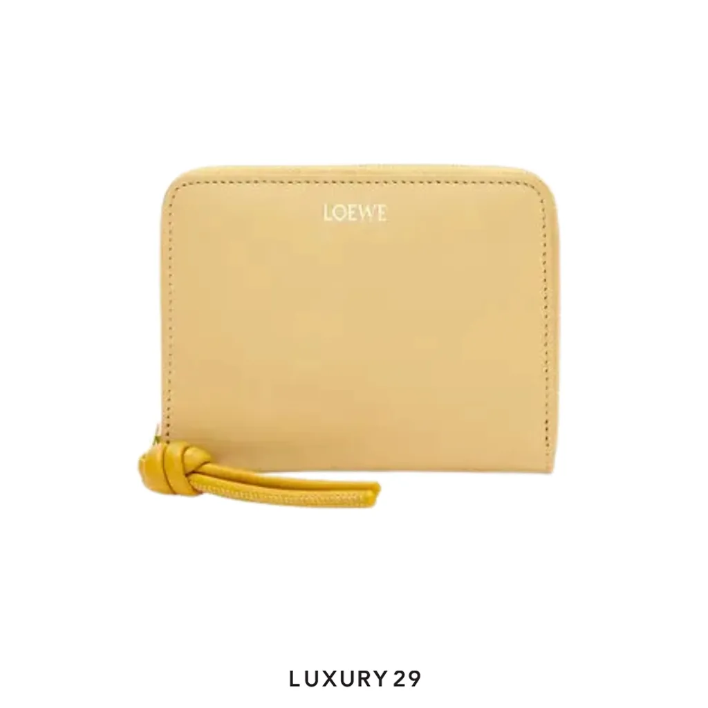 Loewe Knot Copact Wallet Zip Around Neutrals(Free Size, Neutrals)