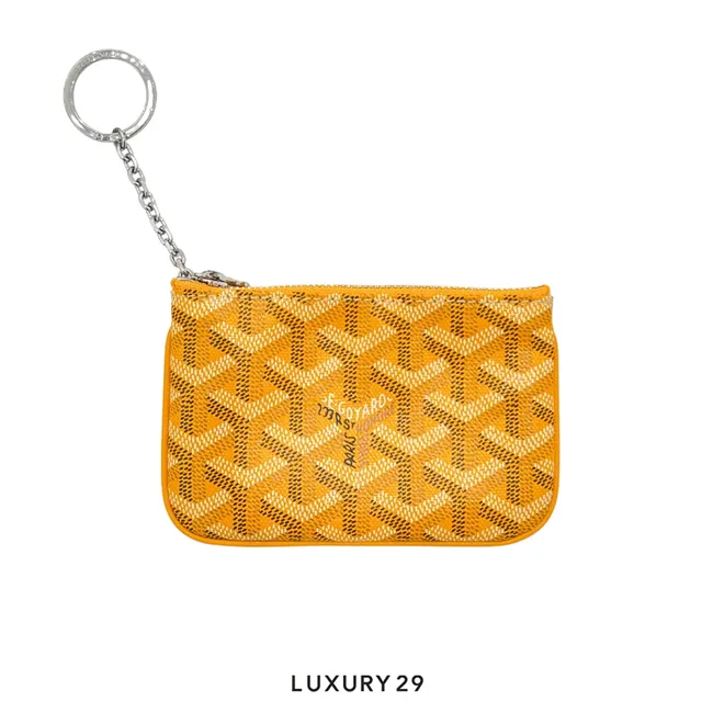Goyard Senat Nano Key Pouch Yellow