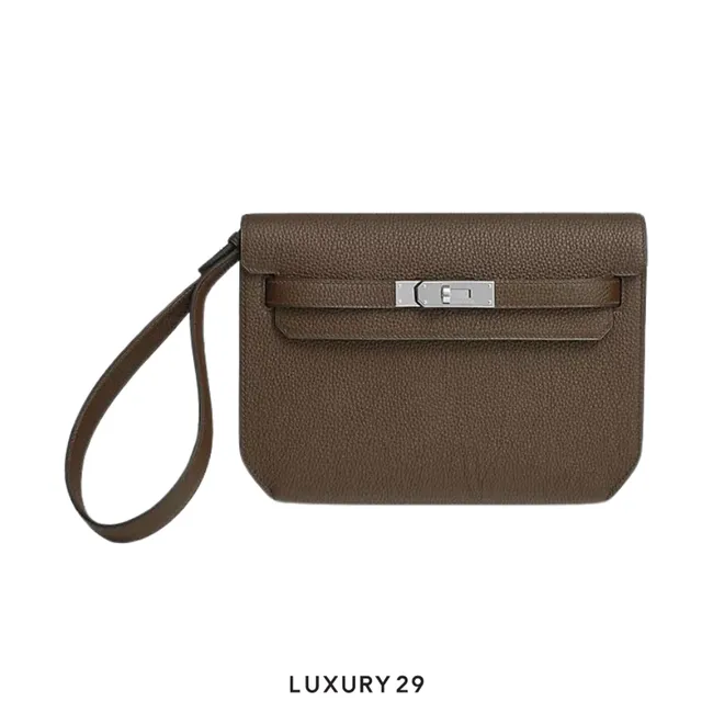 Hermes Kelly depeches 25 pouch Ecorce