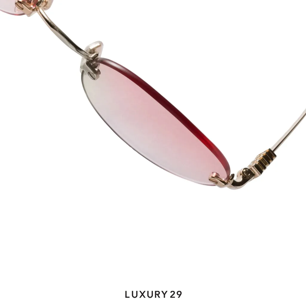 Miu Miu Logo sunglasses Gradient pink lenses(Free Size, Pink)