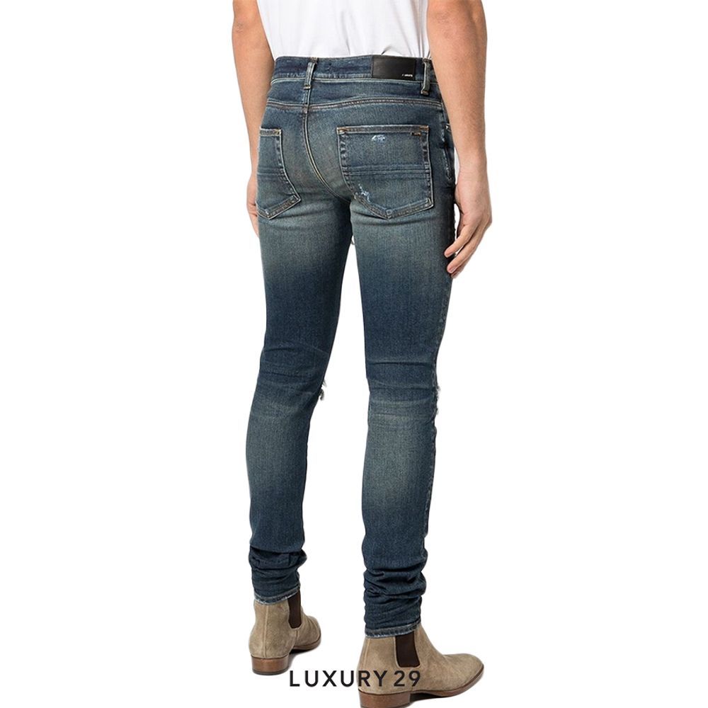 Amiri MX1 Ultrasuede Jean Deep Classic(30, Blue)