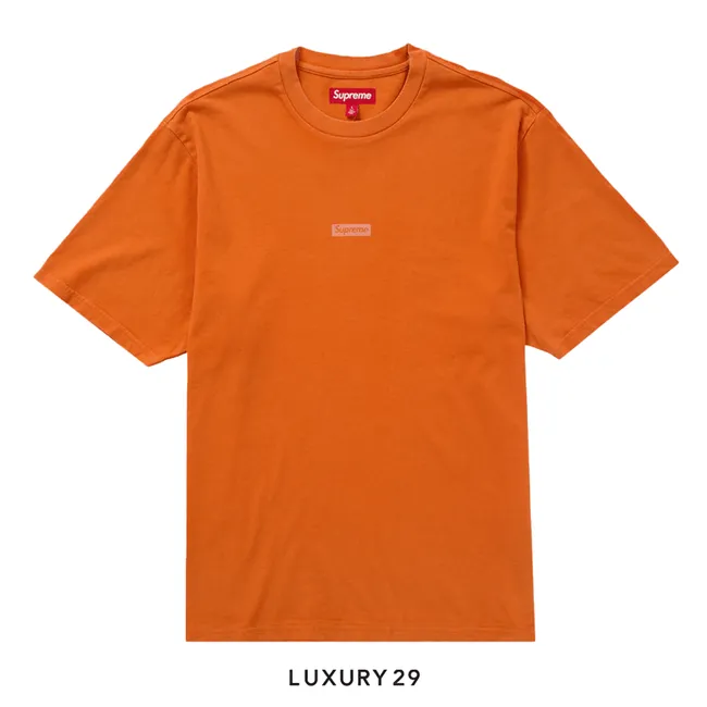 Supreme Overprint Small Box Short-Sleeve Top 'Orange'