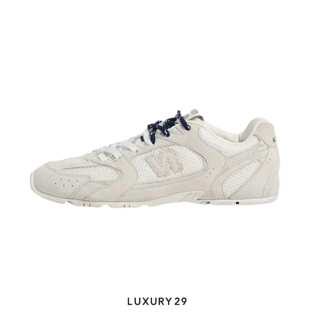 ミャミャ Miu Miu X New Balance 530 SL suede and mesh sneakers White