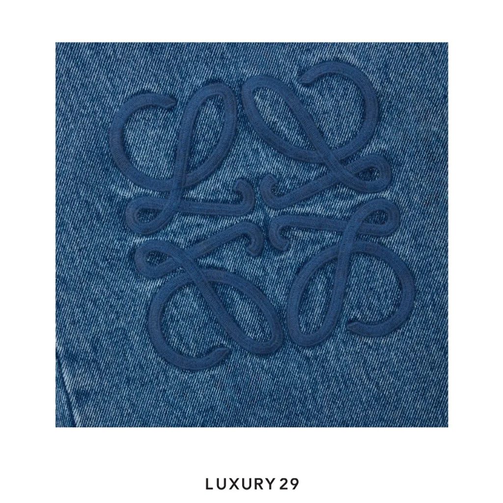 Loewe Anagram baggy jeans in denim Blue(48, Blue)