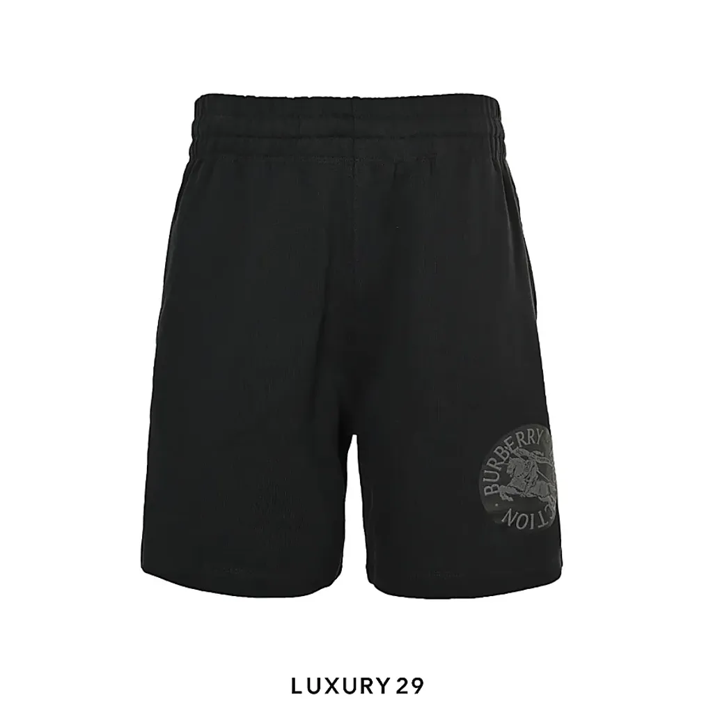 Burberry Equestrian Knight-print shorts Black(S, Black)