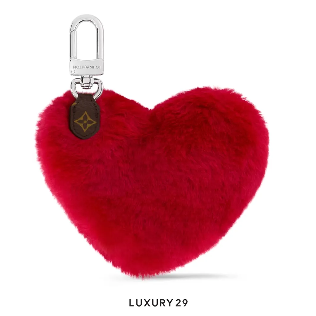 Louis Vuitton LV Lucky Heart Bag Charm Red(Mini, Red)