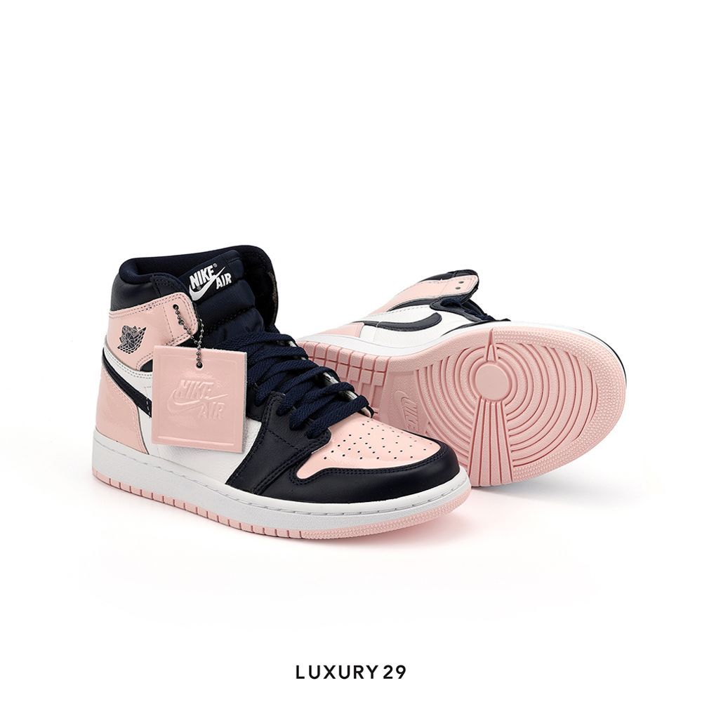 Nike Jordan 1 Retro High OG Atmosphere (Women's)(36.5, Pink)
