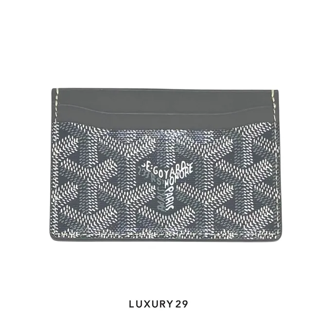 Goyard Saint-Sulpice Card Wallet Grey
