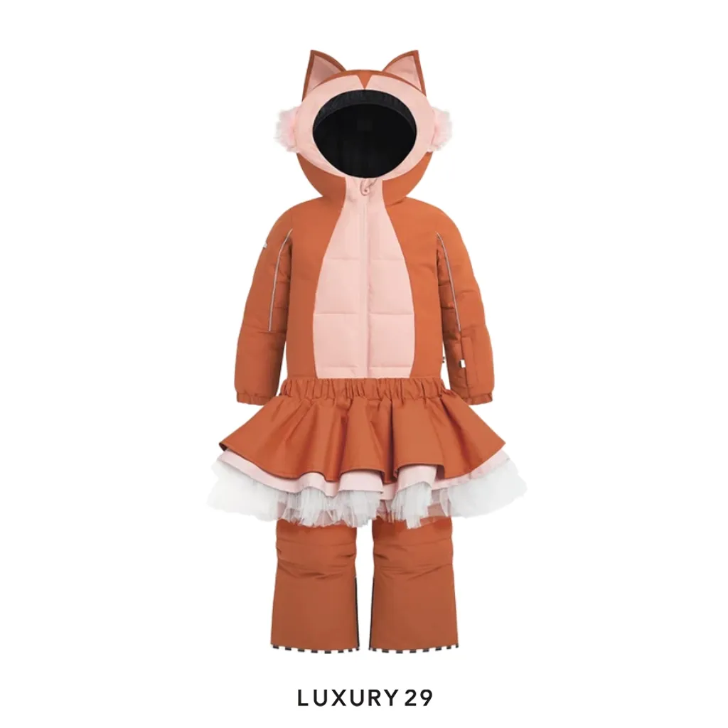 Weedo Kids Snowsuit Squirdo & Removable Tutu Brown(M, Brown)