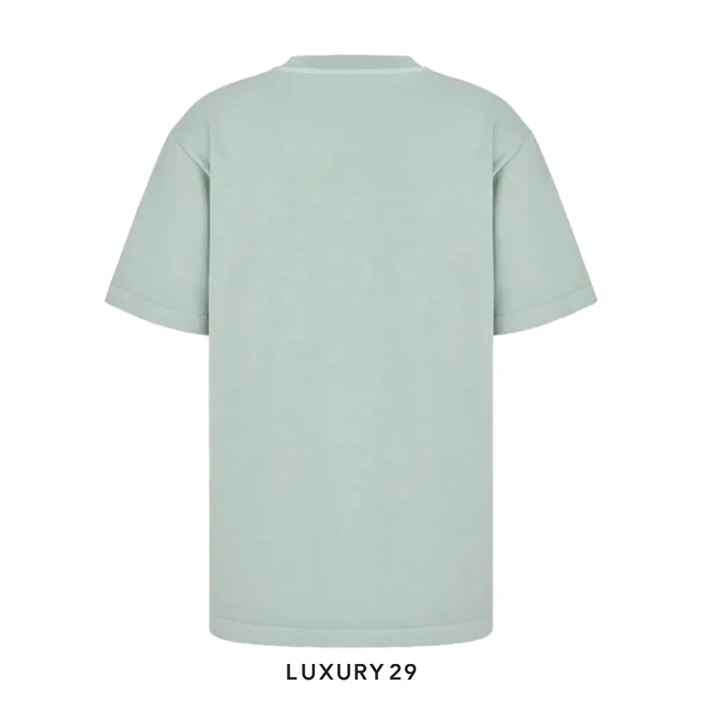 Dior Handwritten Cotton Jersey T Shirt Mens Blue(S, Blue)
