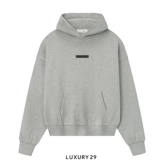 Fear of God Essentials Classic Hoodie Concrete Heather