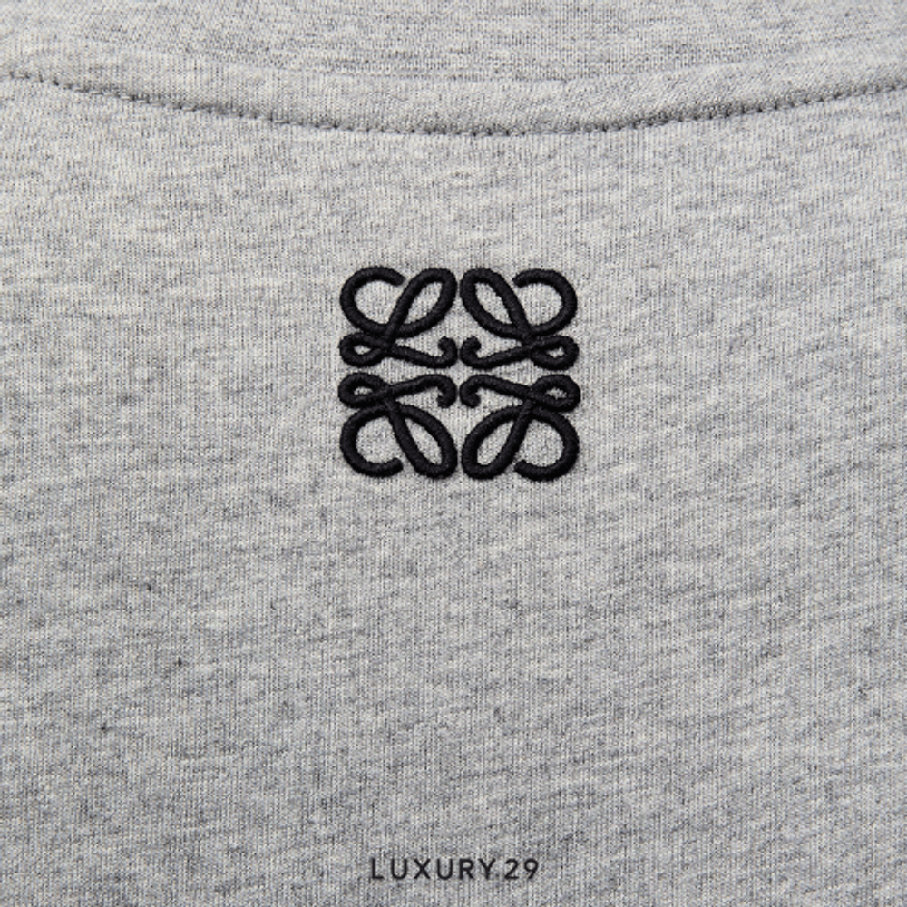 Loewe Loose fit T-shirt in cotton Grey Melange(XS, Grey)