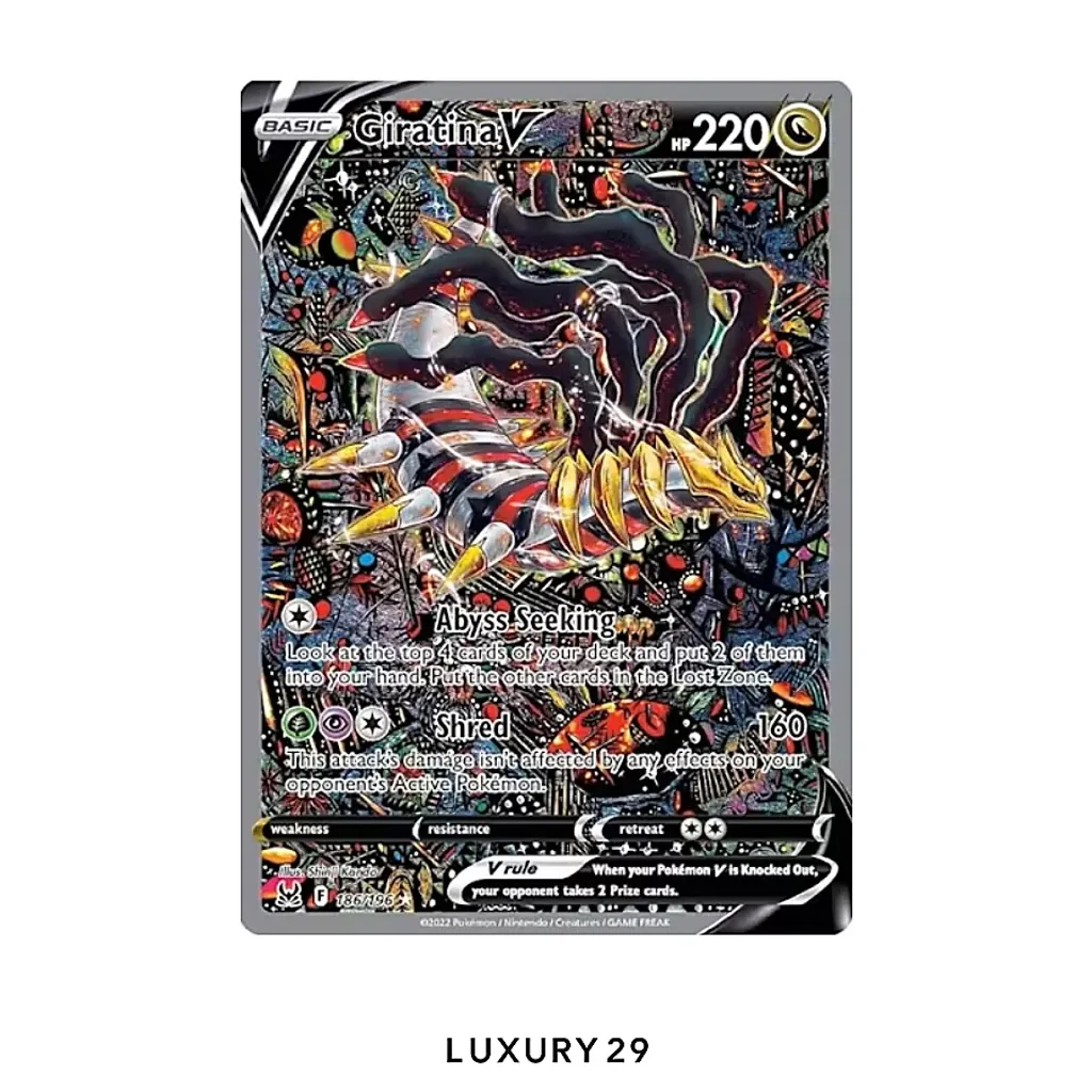 Pokemon TGC 2022 Giratina V Lost Origin Full Art #186 (EN)(PSA10)(Small, Multicolour)