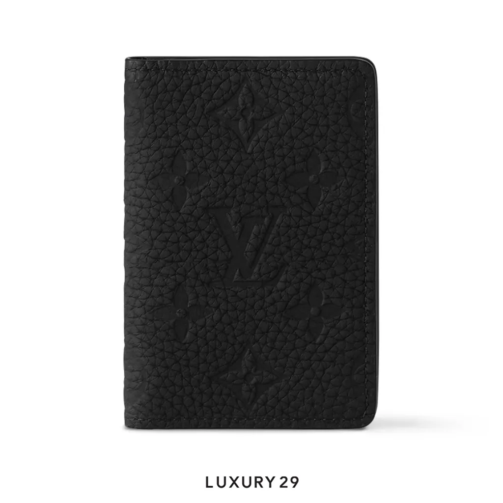Louis Vuitton LV Pocket Organizer Wallet Black(Small, Black)