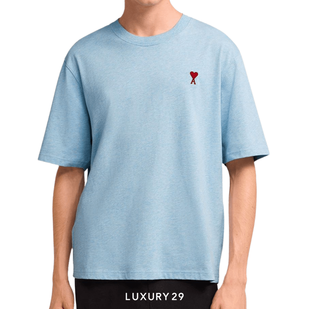 AMI DE COEUR T-SHIRT HEATHER CASHMERE BLUE