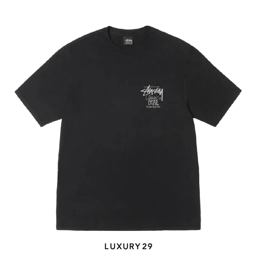 Stussy Classic Gear Tee Pigment Dyed Black