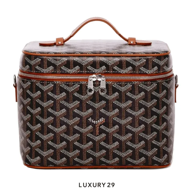 Goyard Muse Vanity Case Black & Tan