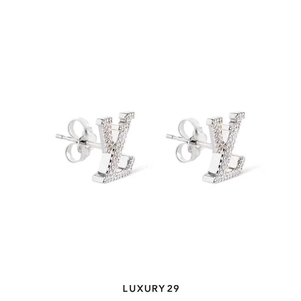 Louis Vuitton LV Iconic Earrings Silver(Free Size, Silver)