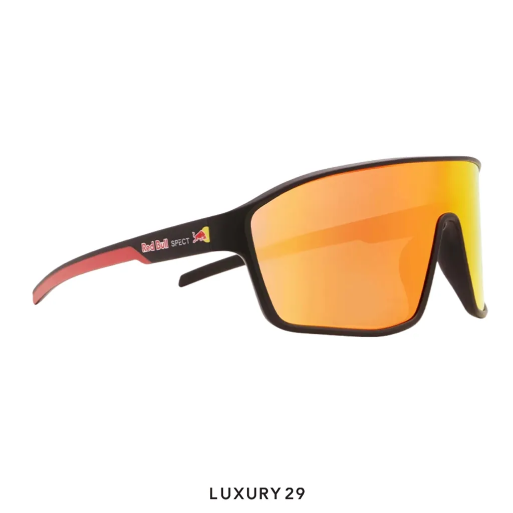 Red Bull Spect Sunglasses DAFT-010 black matt red(Free Size, Red)