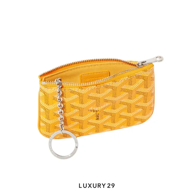 Goyard Senat Nano Key Pouch Yellow