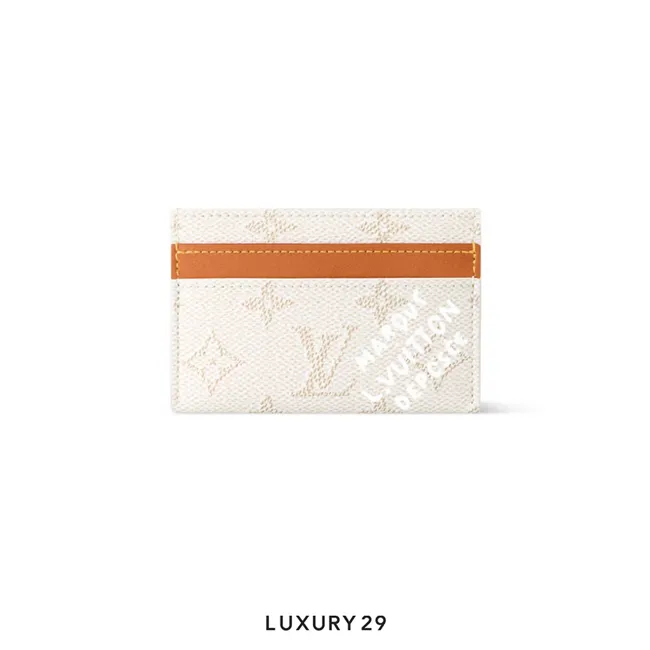 Louis Vuitton LV Double Card Holder Monogram Heritage coated canvas Off-White