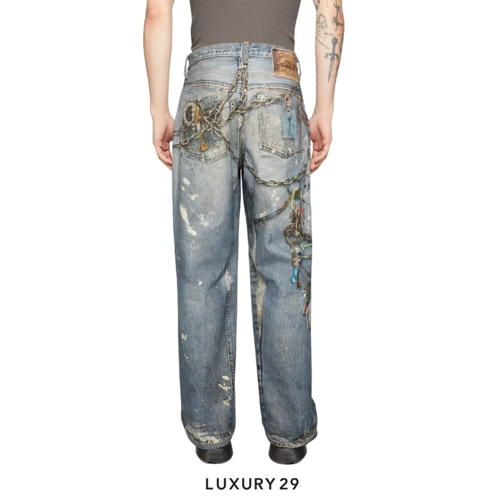 Acne Studios Loose fit jeans - 1981 Mid Blue(XS, Blue)
