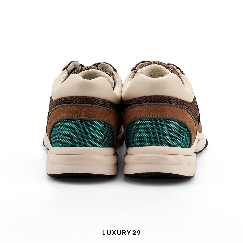 ★新春福袋2024★ Chanel Trainers Fabric & Suede Calfskin Beige Green 菓子