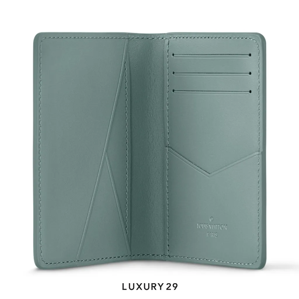 Louis Vuitton LV Pocket Organizer Wallet D'Eau Green(Small, Green)