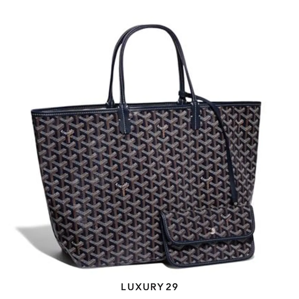 Goyard Saint Louis PM Bag Navy Blue(Small, Blue)