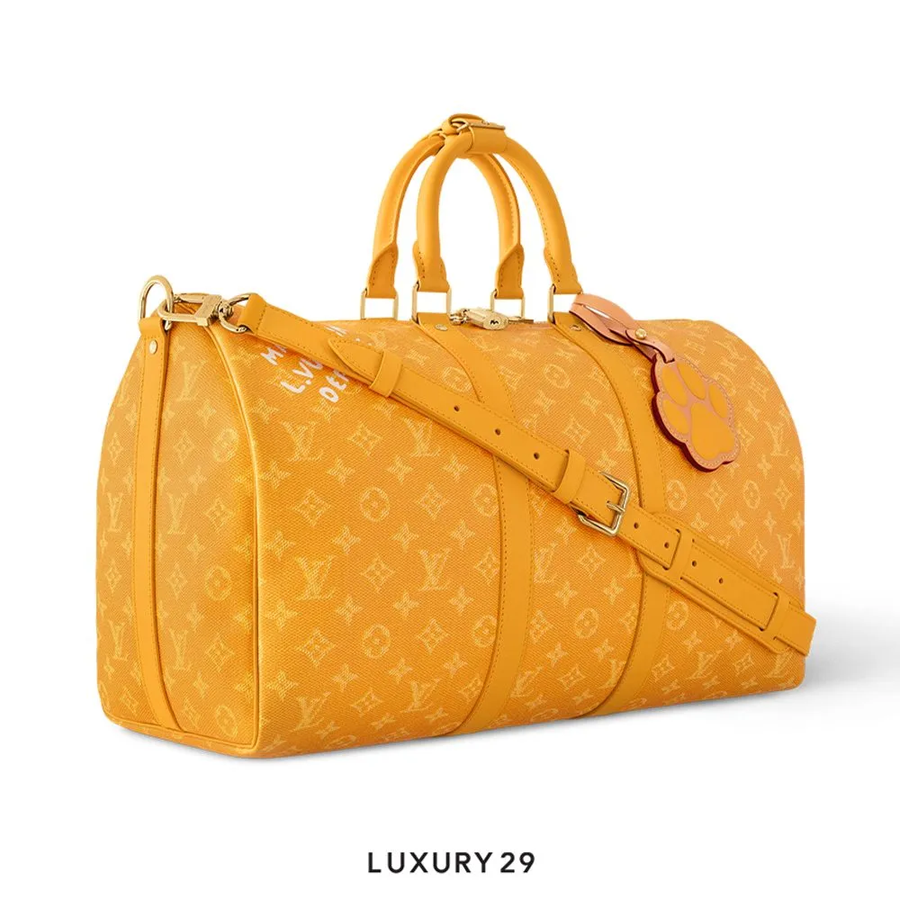 Louis Vuitton LV Keepall Bandouliere 45 Yellow(Small, Yellow)