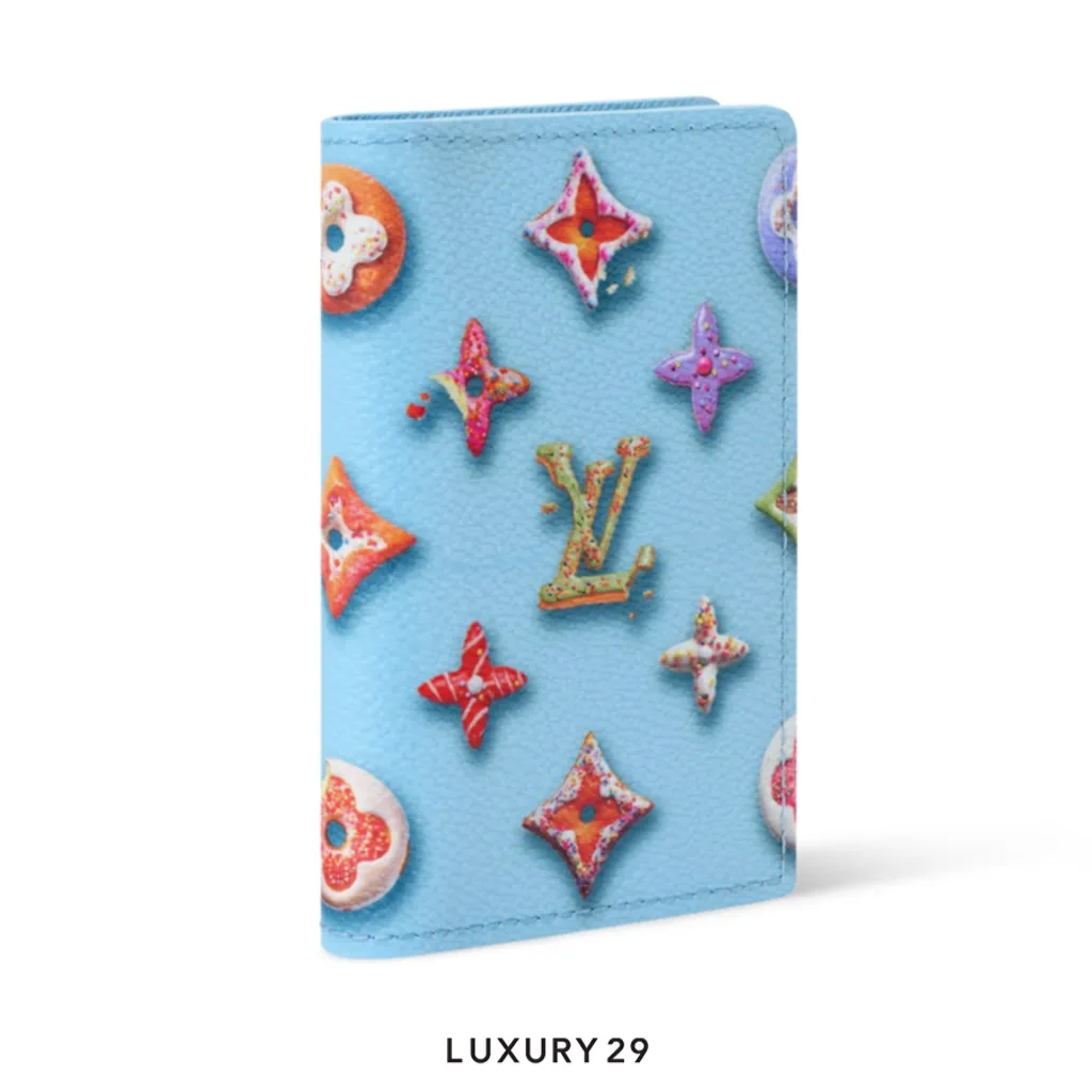 Louis Vuitton LV Wallet Pocket Organizer unique donut-shaped design Blueberry(Small, Blue)