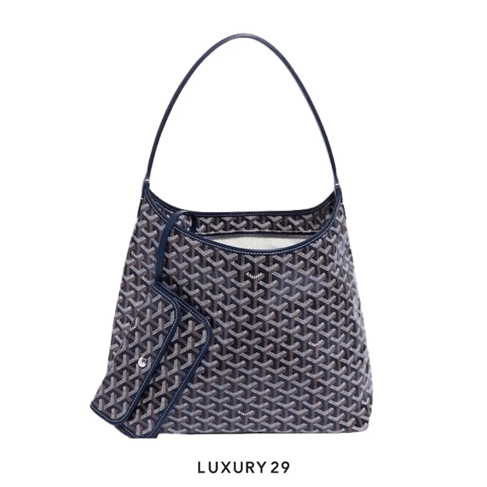 Goyard Boheme Hobo Bag Navy Blue(Small, Blue)