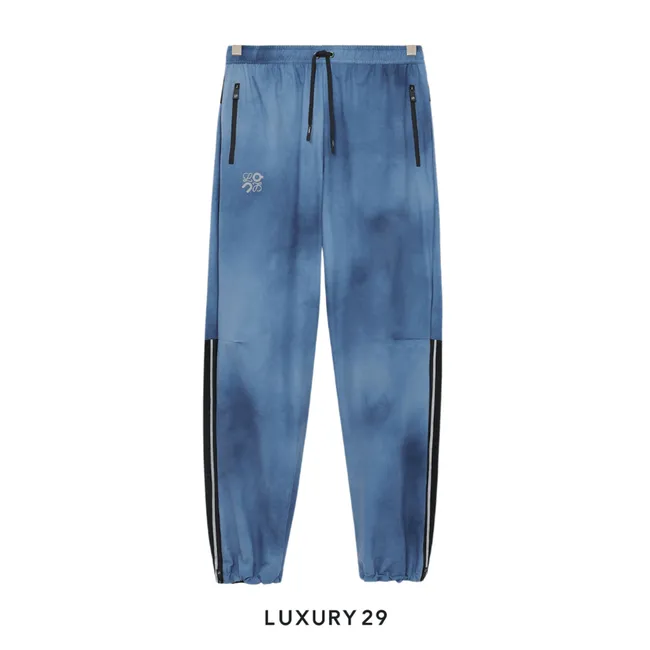On x Loewe Tracksuit trousers in technical shell Blue/Multicolor